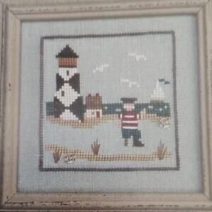 Bent Creek Snapperland The Lighthouse Sailboat Dock Sailor Cross Stitch Pattern